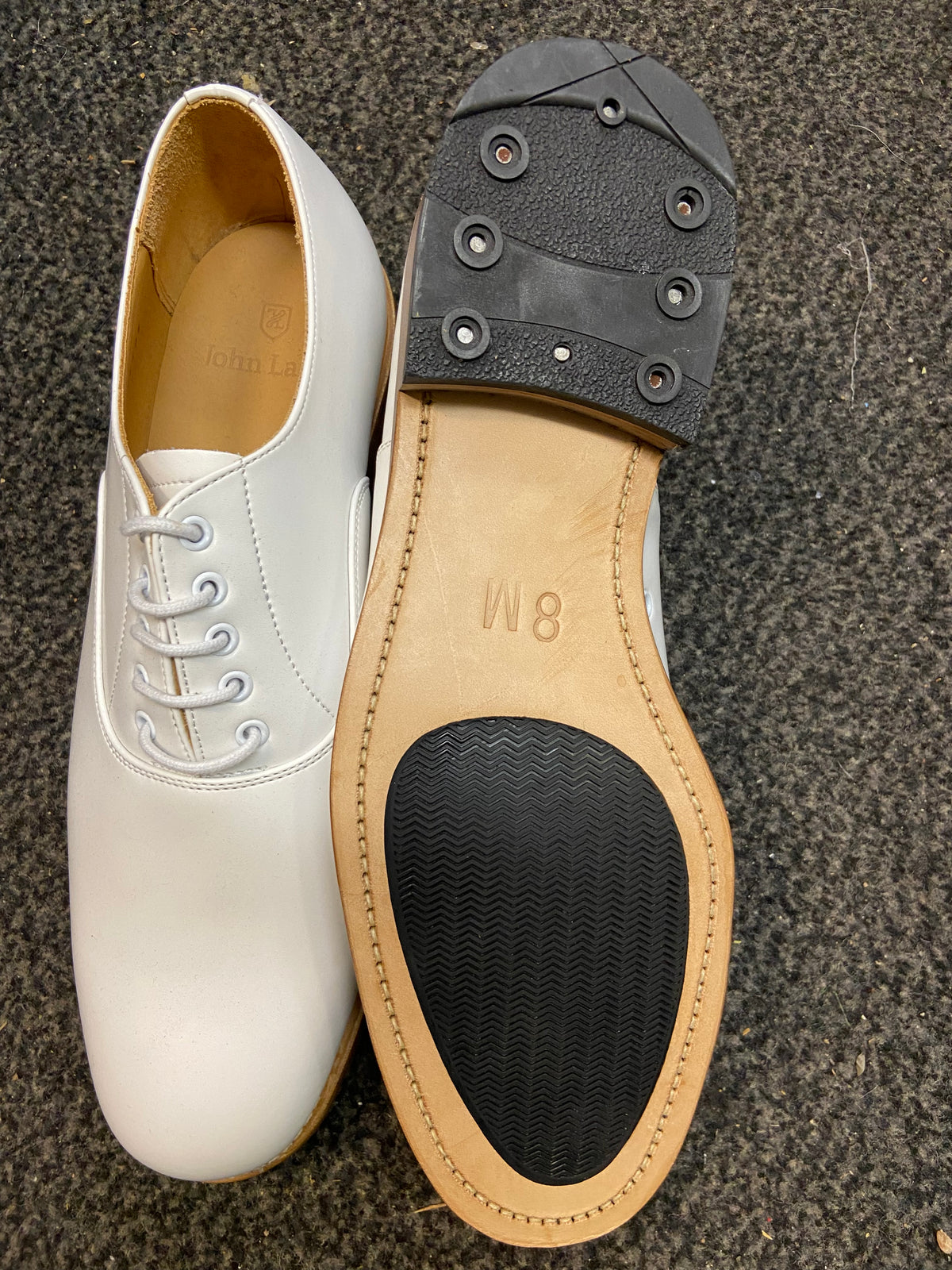 Royal Navy Officers White leather shoes new Genuine issue
