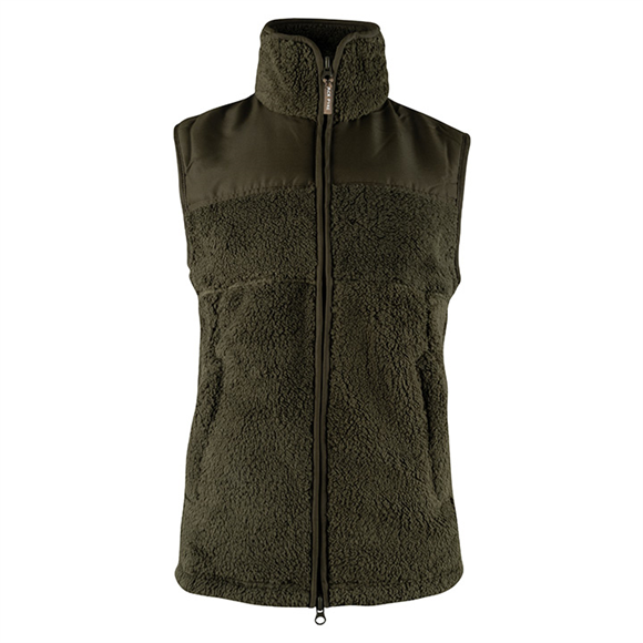 Sherpa Fleece Gilet Camel or Green