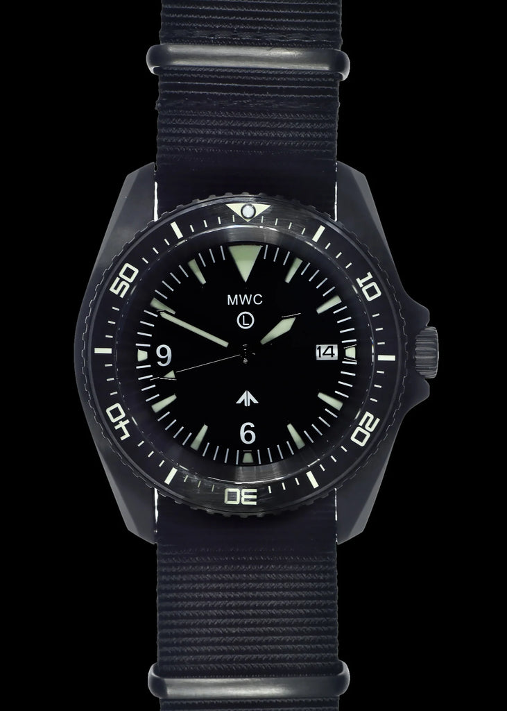 MWC Divers Watch - Heavy Duty Military Divers Watch in a PVD Steel Case (Automatic)