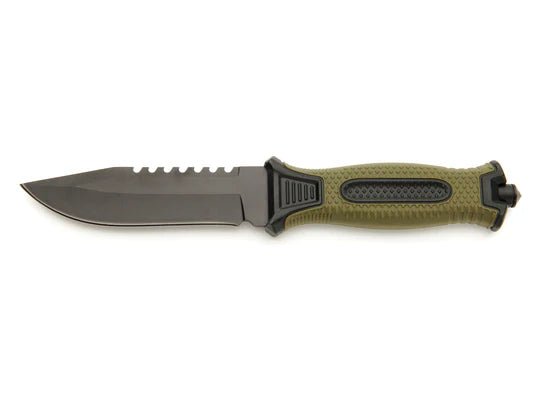 Whitby Outdoor Survival/Camping Sheath Knife with Sawtooth Blade (4.5