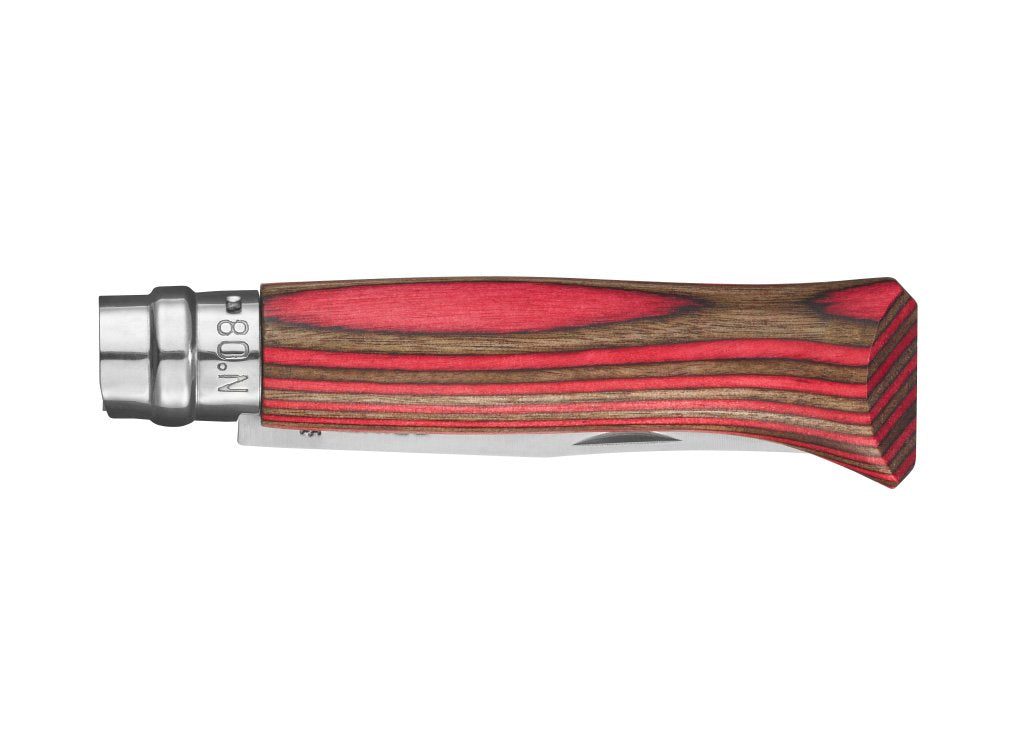 Opinel - No.8 Laminated Birch Knife - Red