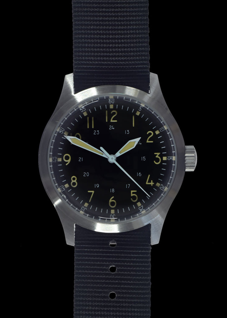 MWC Classic Watch - A-17 Classic 1950s Pattern US Korean War Issue Watch, 24 Jewel Automatic Movement, 100m Water Resistance