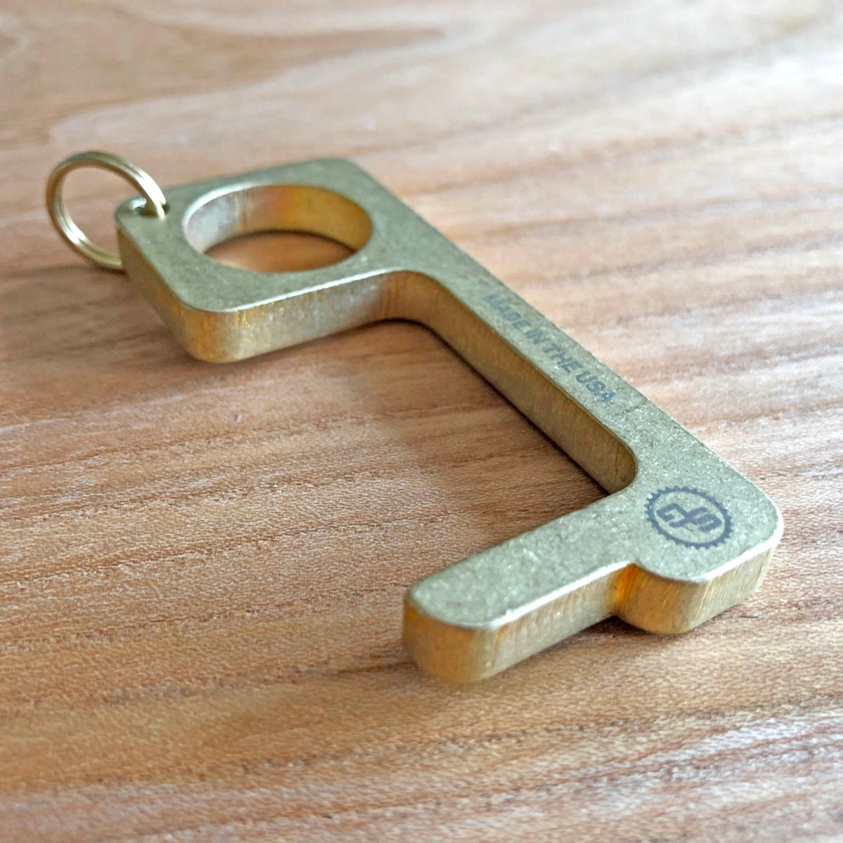 Hygiene Hand Tool - Antimicrobial Brass - For Everyday Tasks, Helps Reduce Exposure to Germs