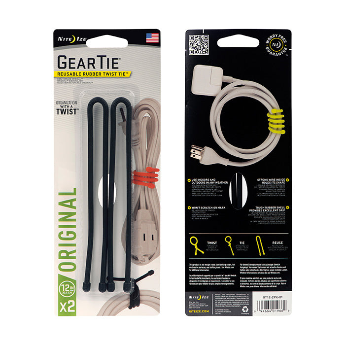 Nite Ize Gear Tie® Reusable Rubber Twist Tie™ 12"