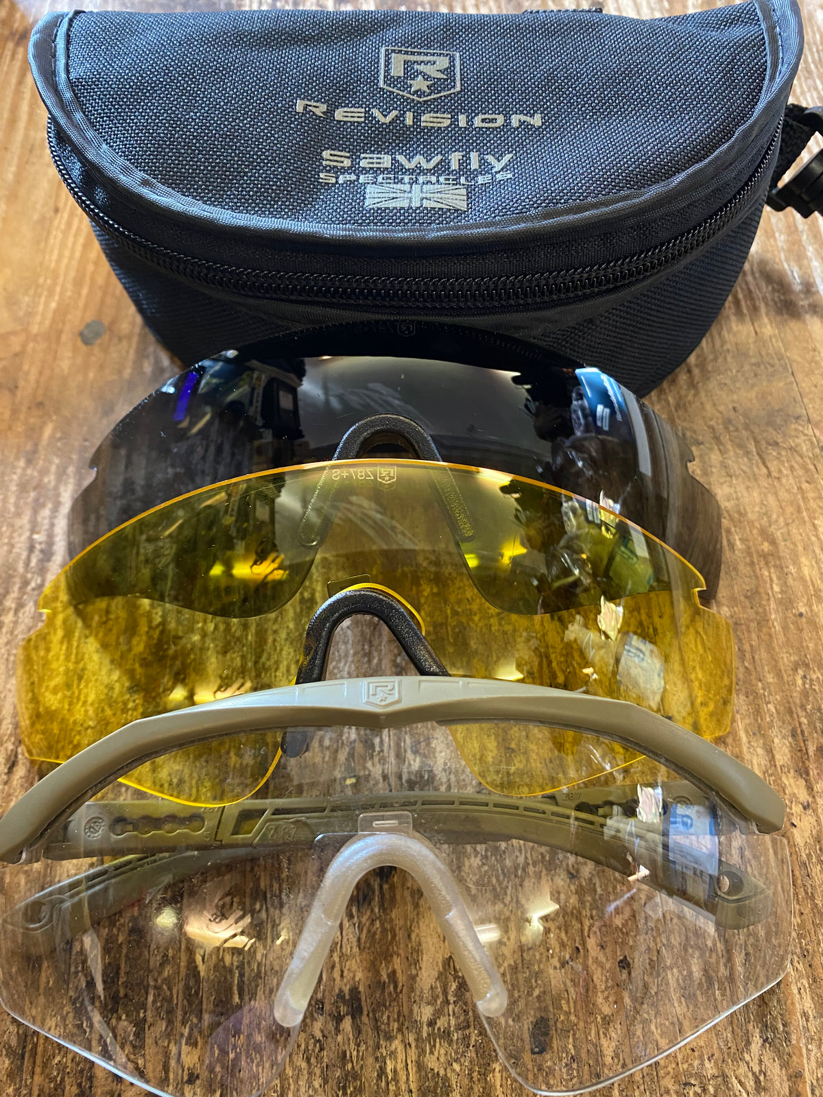Revision Sawfly Ballistic Glasses British Army Issue Grade 1