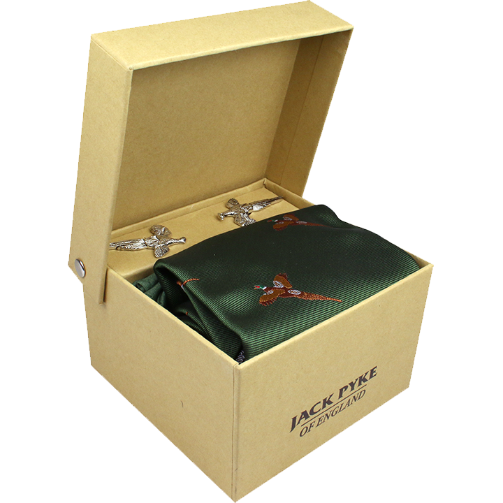 Jack Pyke - Pheasant Tie, Hanky and Cufflink Gift Set