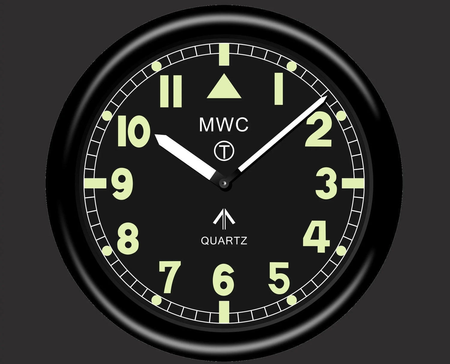 MWC Clock - Retro G10 Pattern Military, Silent Sweep Movement, 30cm - Wall Clock