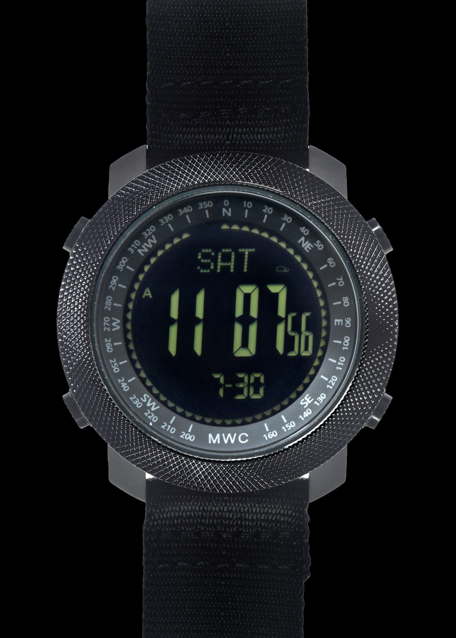 MWC Digital Military Watch with Digital Barometer, Altimeter, Dual Time Zones, Compass and Step Counter