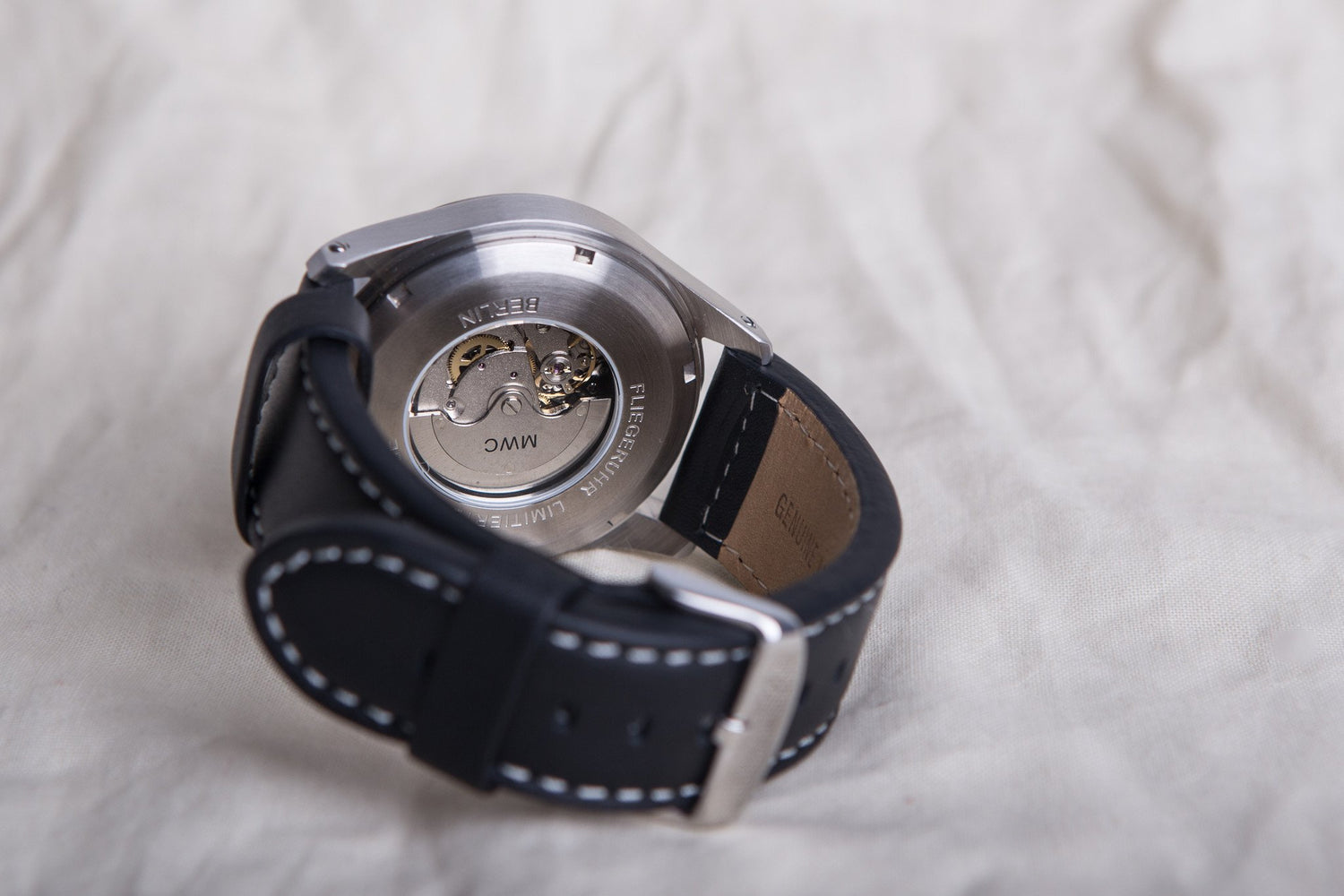 MWC Classic Pilots Watch - 46mm Limited Edition XL Luftwaffe Pattern Military Aviators Watch