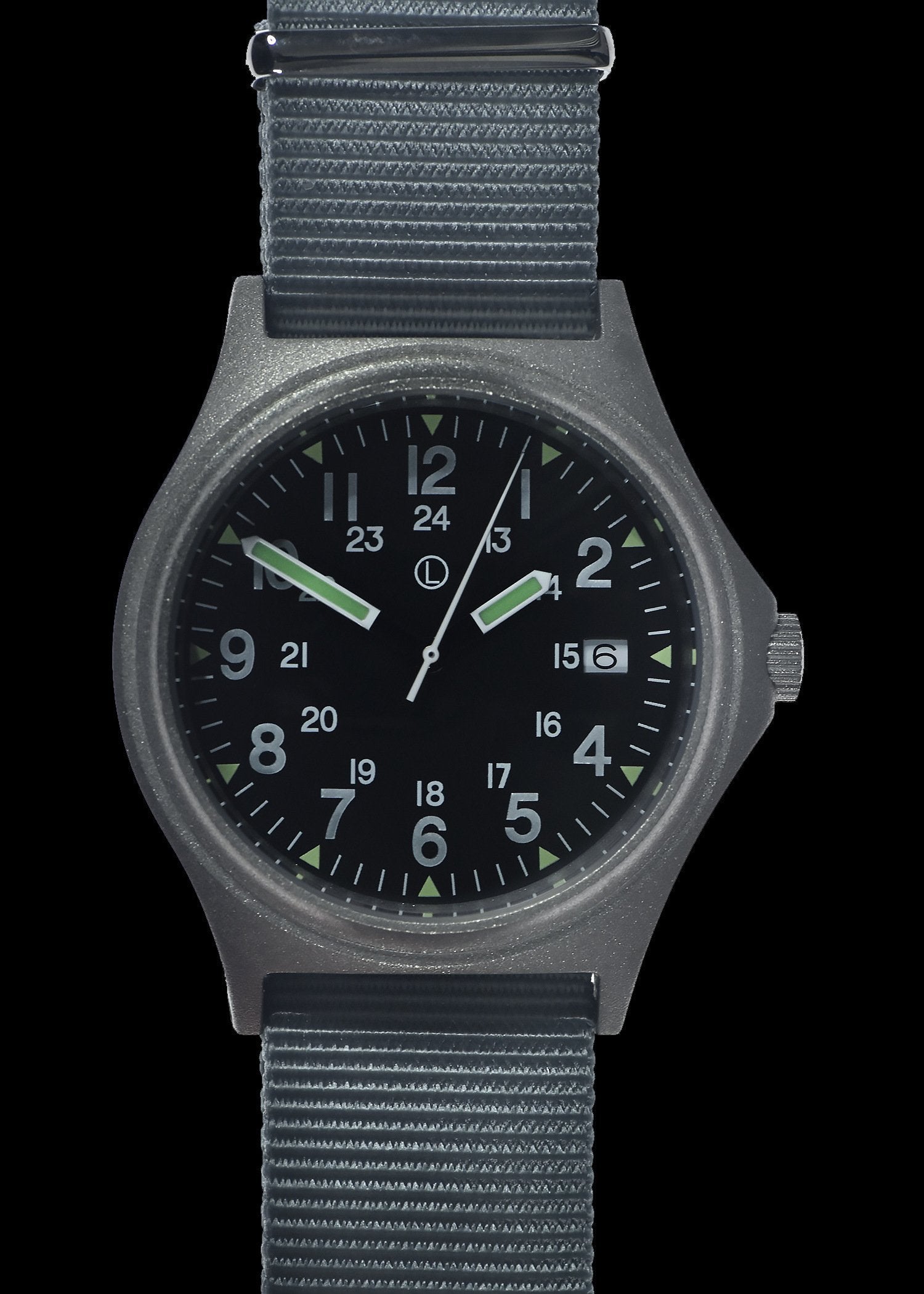MWC Infantry Watch - G10 100m Water resistant Military Watch, 12/24 hour dial, Stainless Steel Case, Screw Crown (Unbranded)
