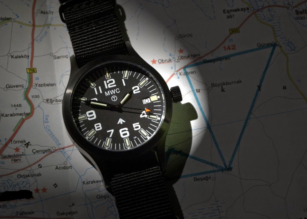 MWC Classic Watch - MKIII PVD Steel with Tritium GTLS Tubes (Quartz)