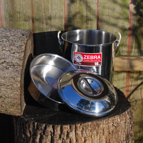 Zebra 16cm Loop Handle Pot (Plastic Clips)