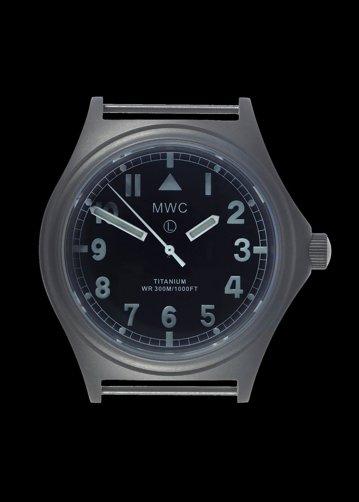 MWC Infantry Watch - Titanium General Service, 300m Water Resistant, 10 Yr Battery, Luminova, Sapphire Crystal, 12 Dial (Non Date Version)