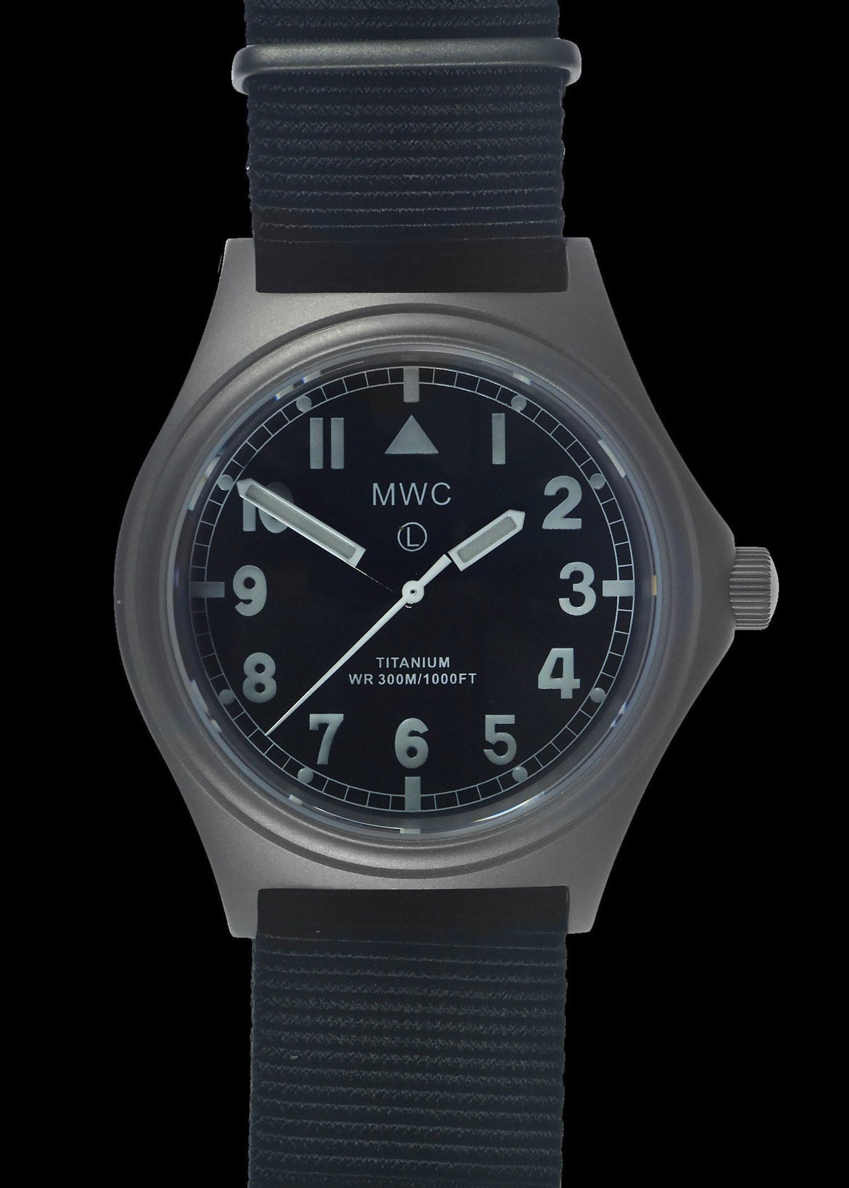 MWC Infantry Watch - Titanium General Service, 300m Water Resistant, 10 Yr Battery, Luminova, Sapphire Crystal, 12 Dial (Non Date Version)