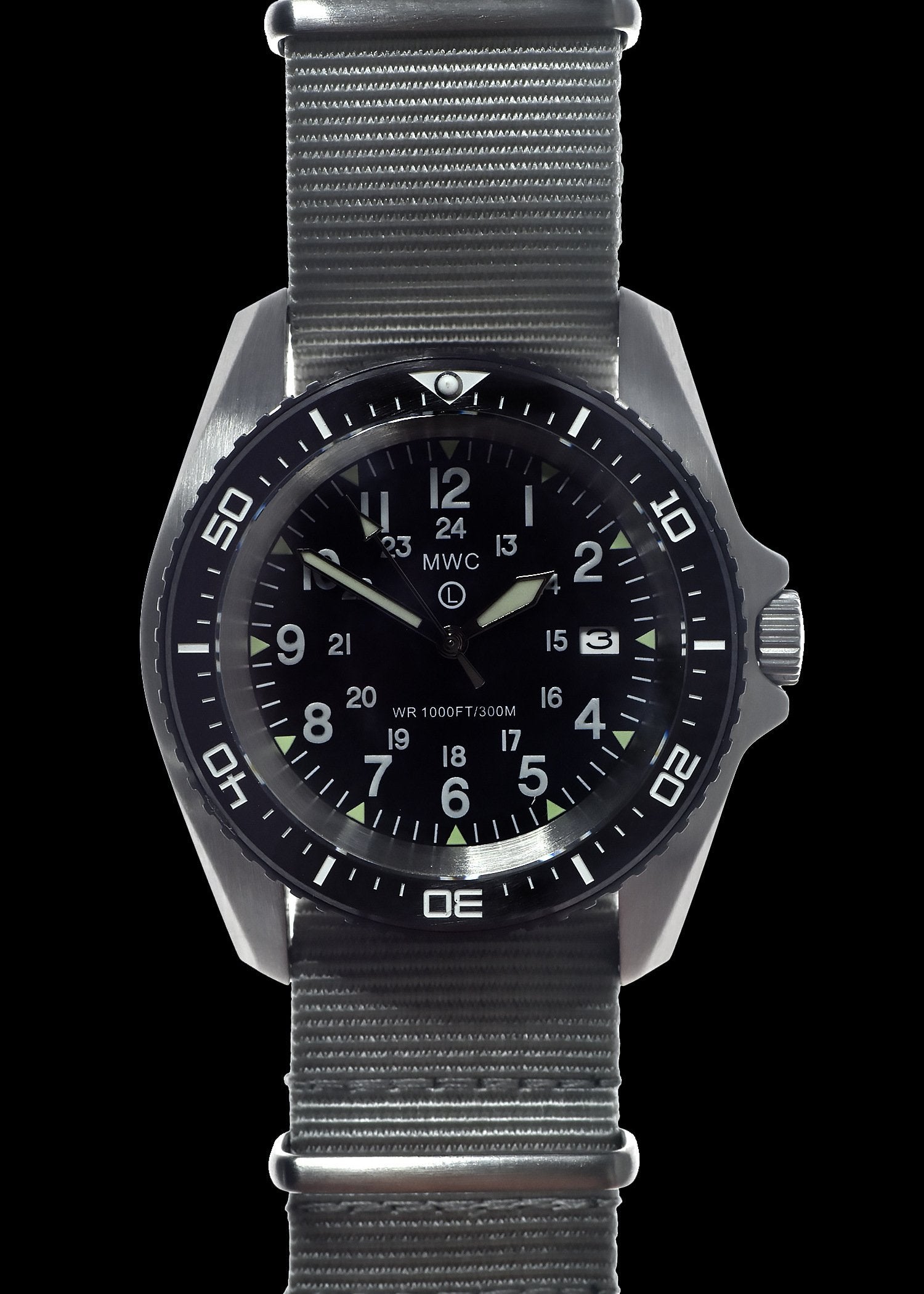 MWC Divers Watch - Stainless Steel (Automatic) 24 Hour Dial, Sapphire Crystal and Ceramic Bezel