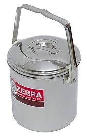 Zebra 14cm Loop Handle Pot (Plastic Clips)