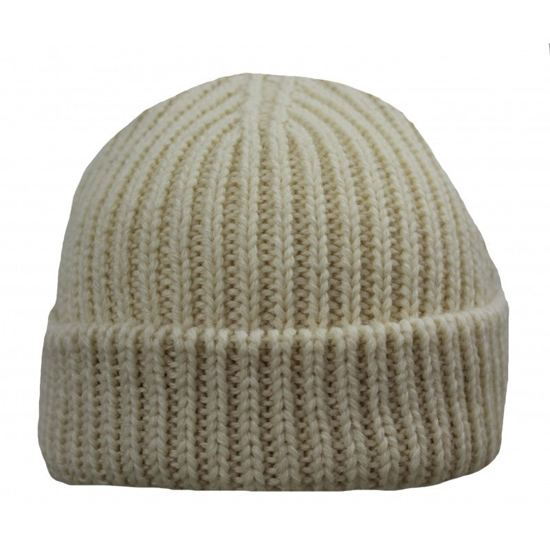 Welsh Beannie - 100% British Wool, Light Grey