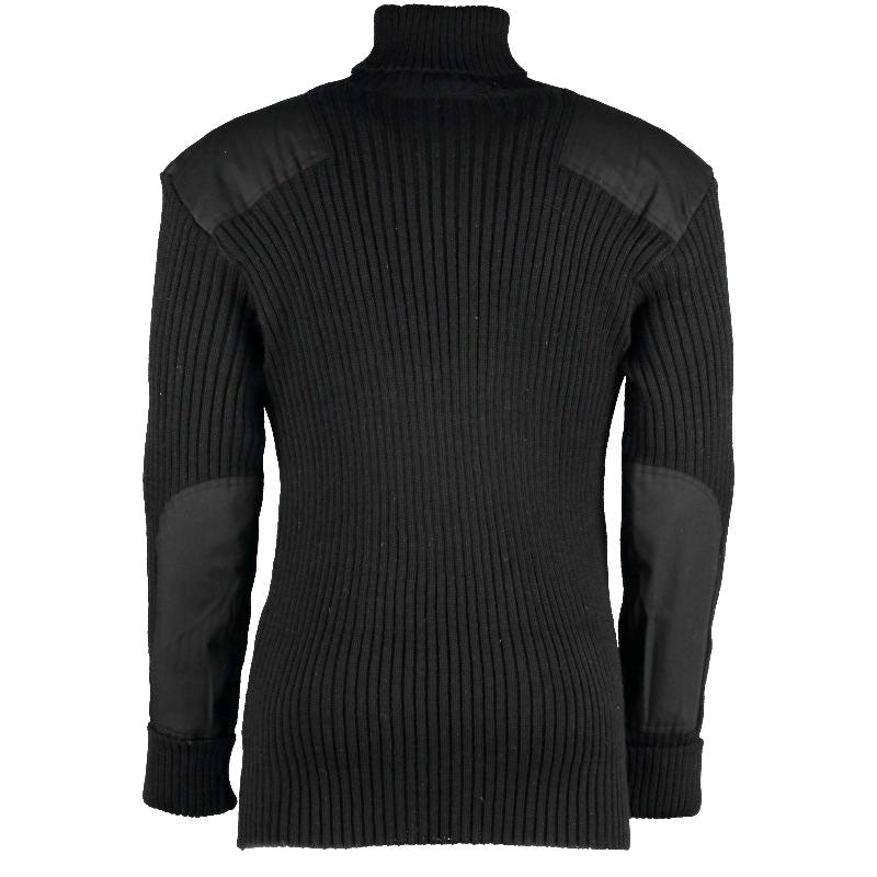 Chatham Woolly Pully Roll Neck Sweater With Patches 12999