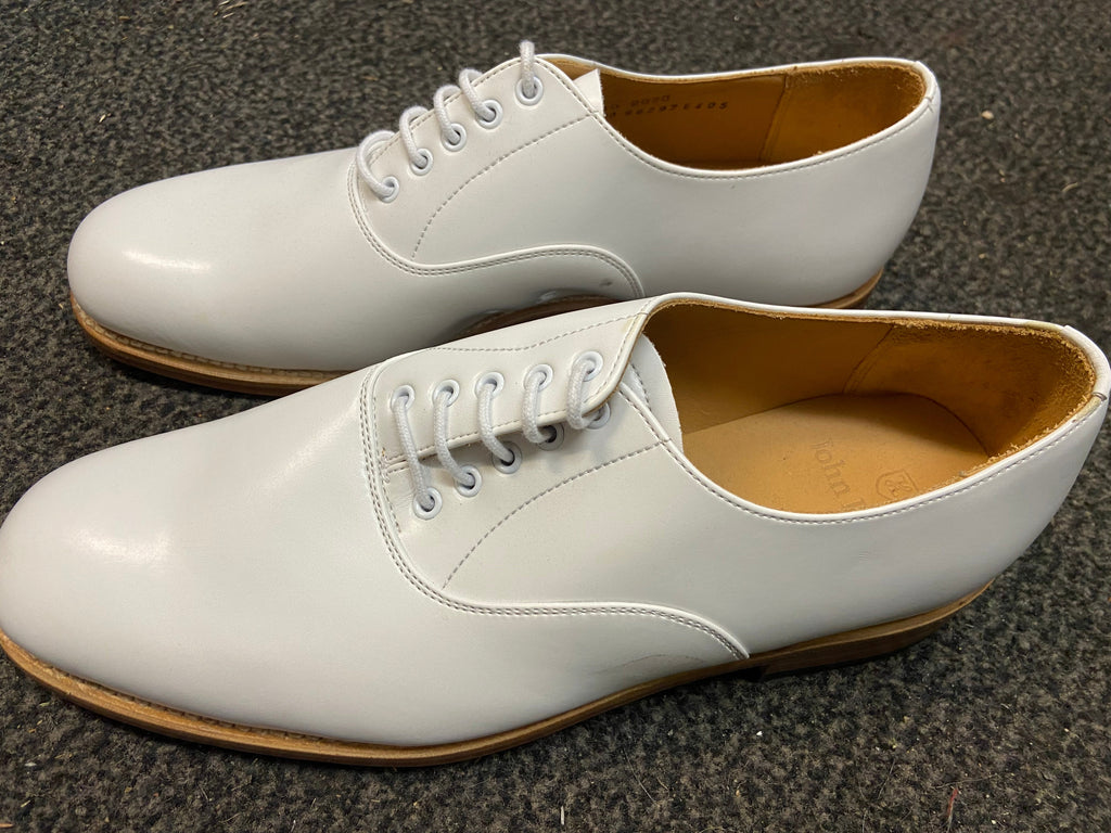 Royal Navy Officers White  leather shoes new Genuine issue