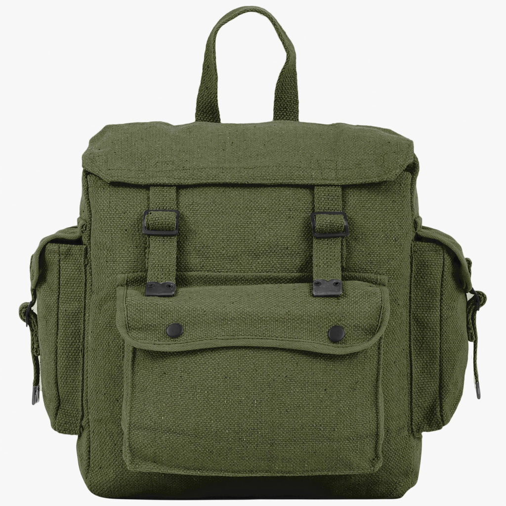 LARGE WEBBING BACKPACK WITH POCKETS