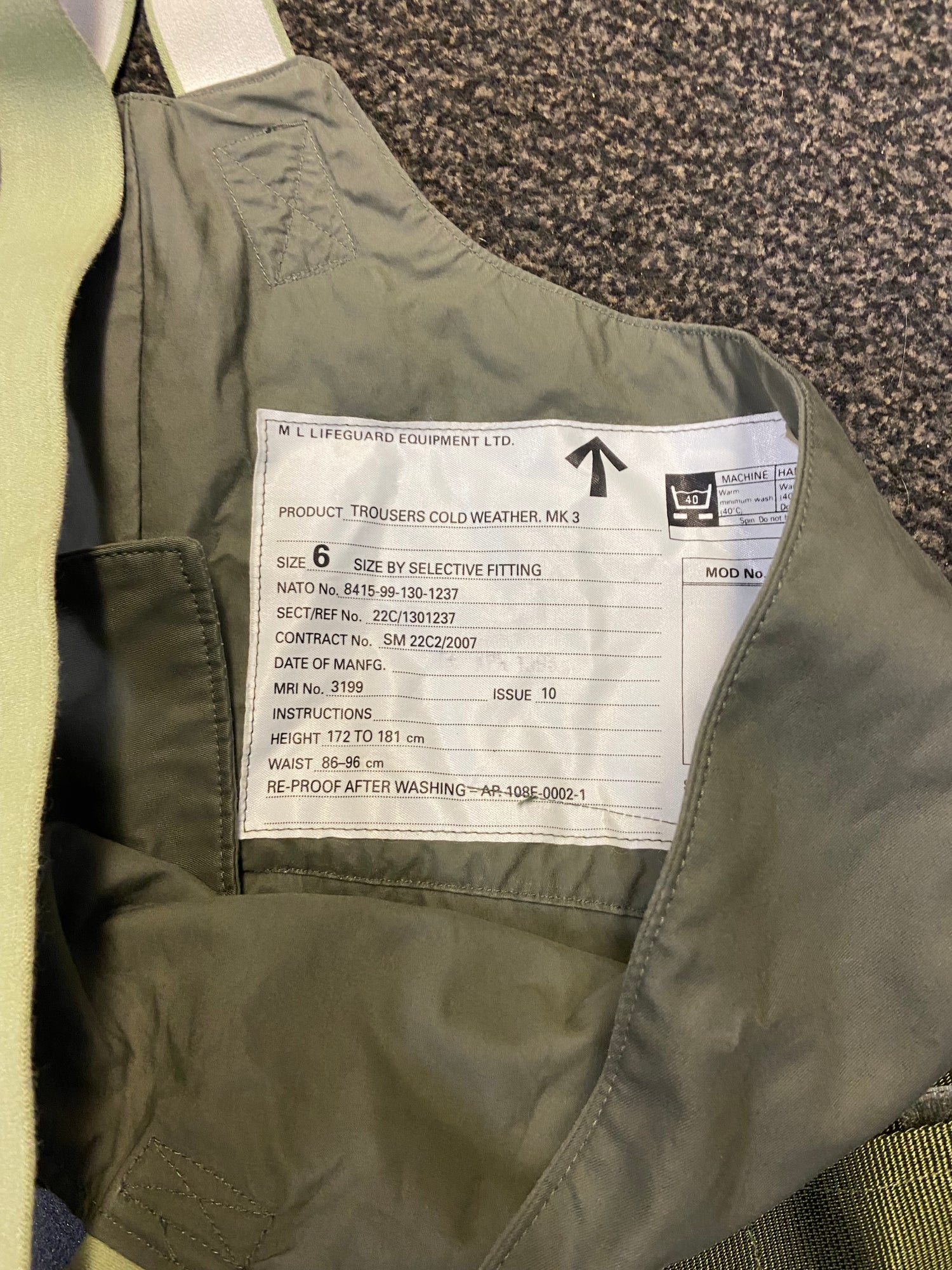 RAF Aircrew Cold Weather Trousers