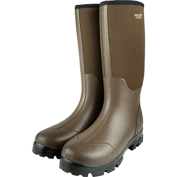 Ashcombe Neoprene Wellington Boot Brown