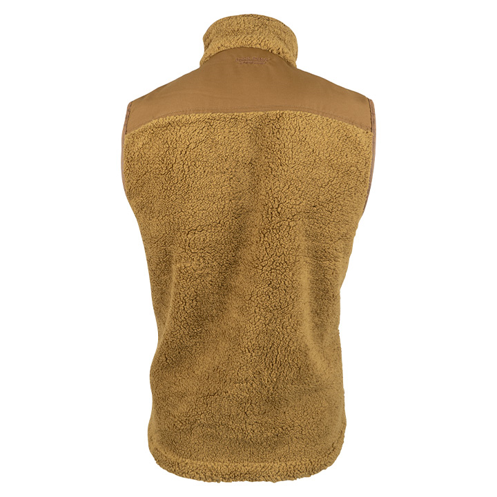 Sherpa Fleece Gilet Camel or Green