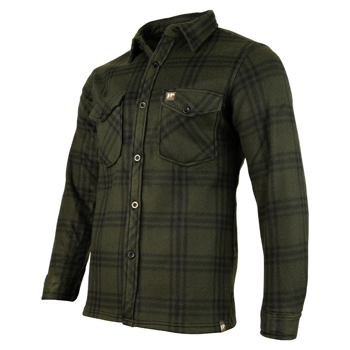 Polar Fleece Shirt Green Check