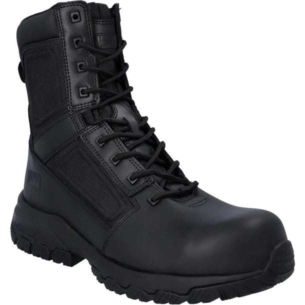 Magnum Vanguard 8.0 S3 composite toe/midsole side zip safety work boots