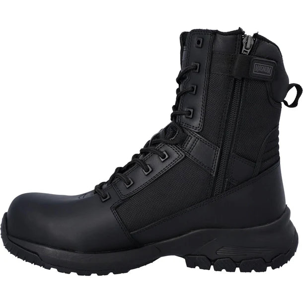 Magnum Vanguard 8.0 S3 composite toe/midsole side zip safety work boots