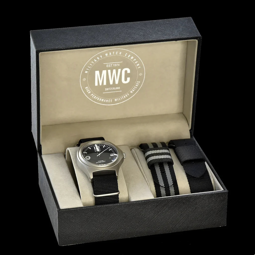 MWC Infantry Watch - 45th Anniversary Ltd Edition Titanium, 300m Water Resistant, 10 Year Battery, Luminova, Sapphire Crystal