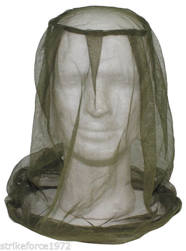 Army Issue Green Mosquito Insect protective headnet