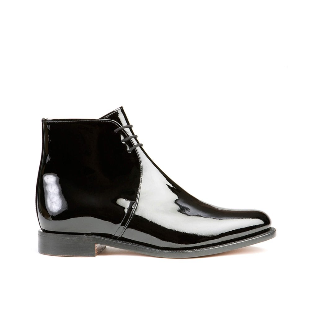 British Army George Boots Patent leather Made by Sanders in the UK new