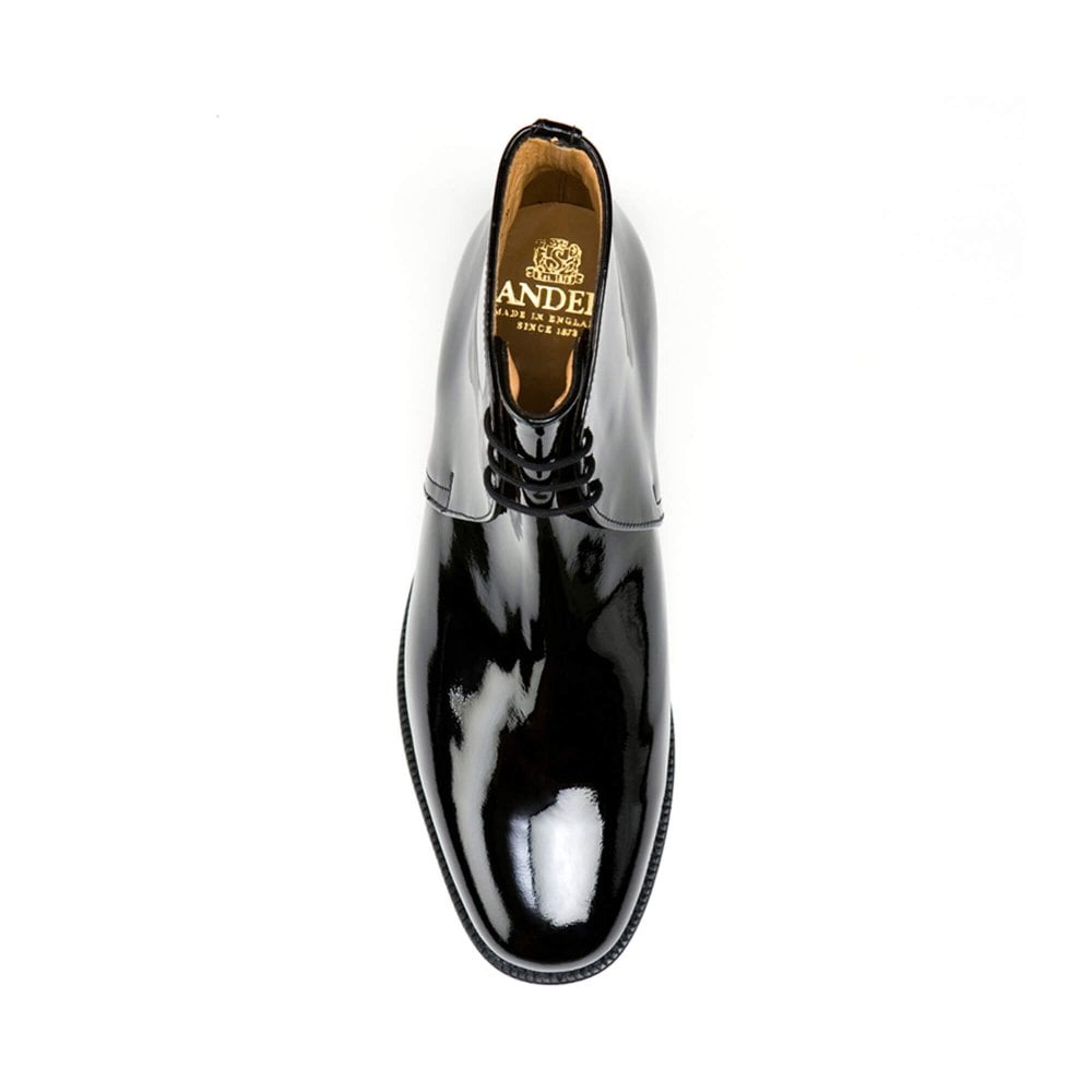 British Army George Boots Patent leather Made by Sanders in the UK new