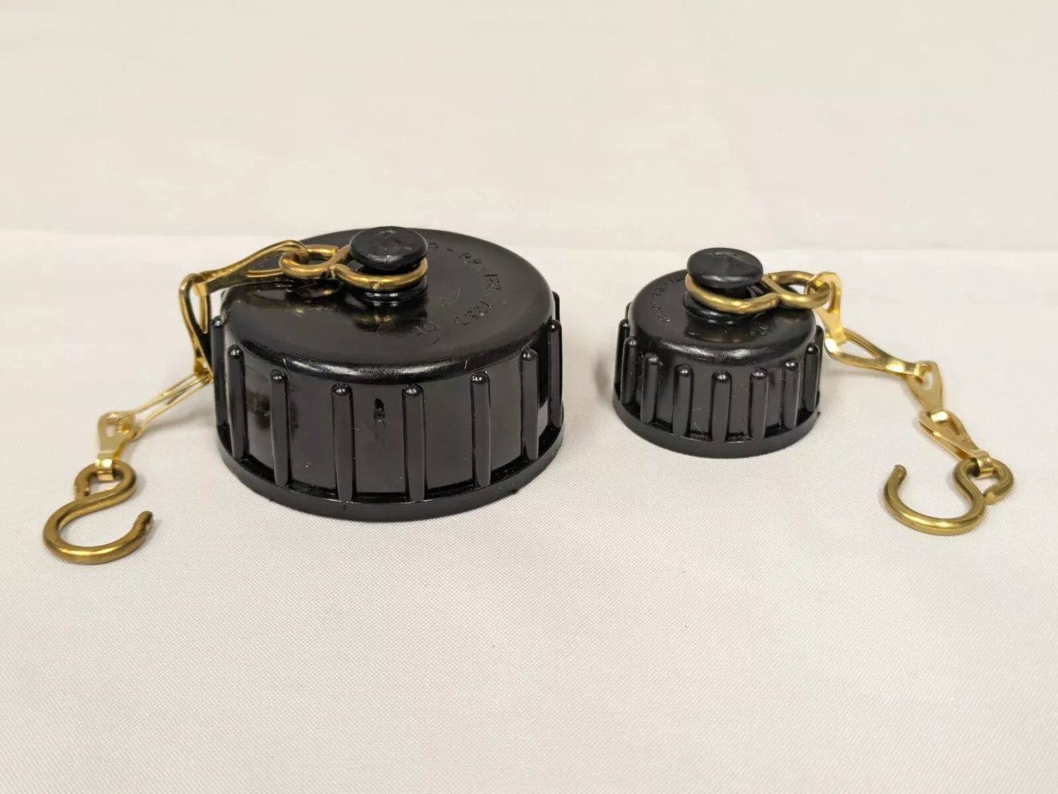 British Army Black Plastic 20L Jerry Can Water Container Replacement Lids Caps set