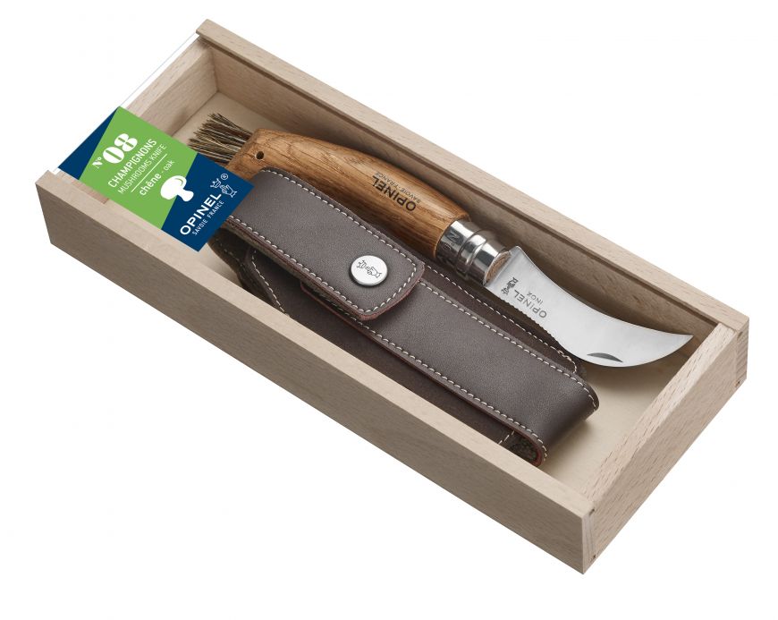 Opinel - No.8 Mushroom Knife & Pouch Gift Set