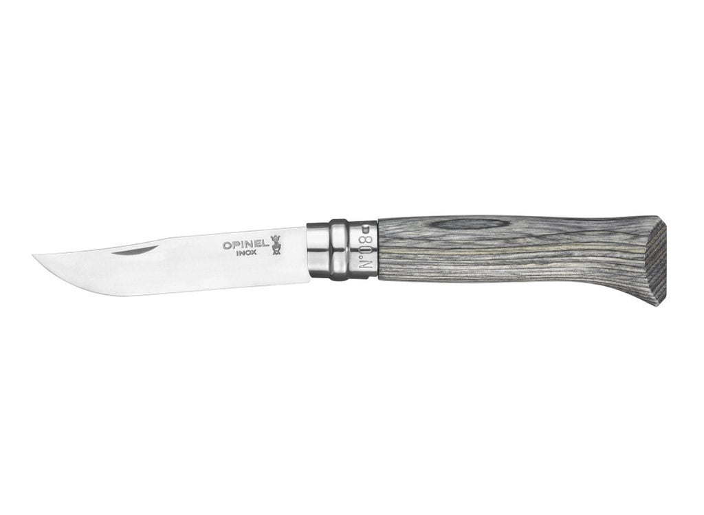Opinel - No.8 Laminated Birch Knife - Grey
