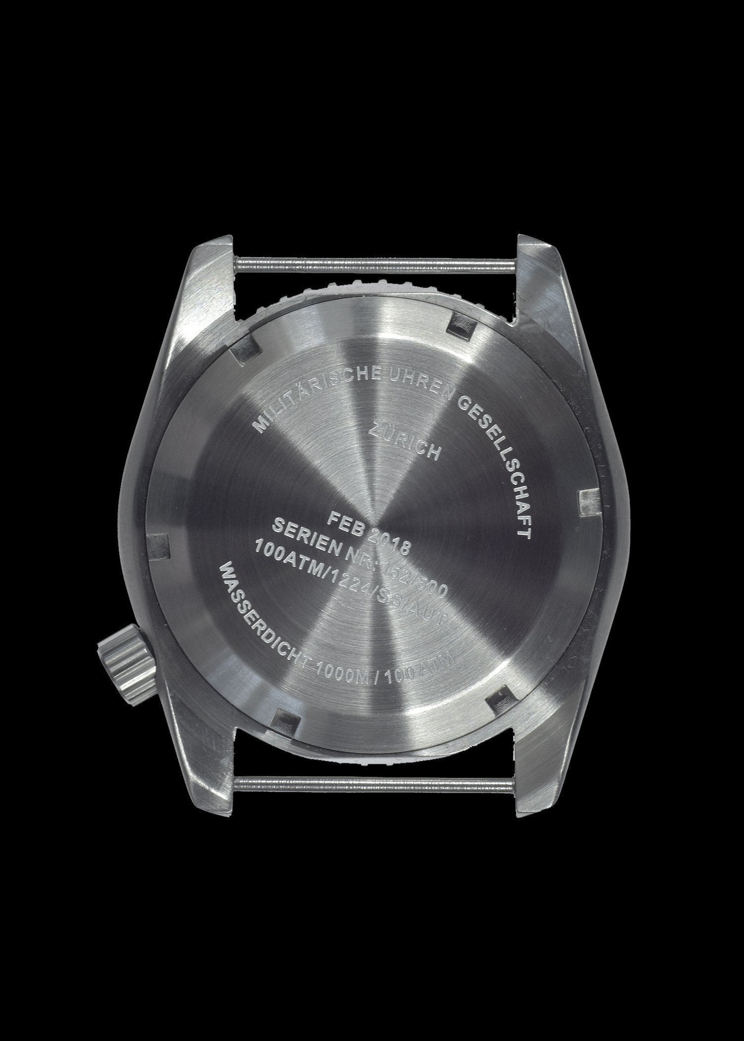 MWC Divers Watch - Depthmaster 12/24, 100atm/3,280ft/1000m Water Resistant, Stainless Steel, Helium Valve (Automatic)