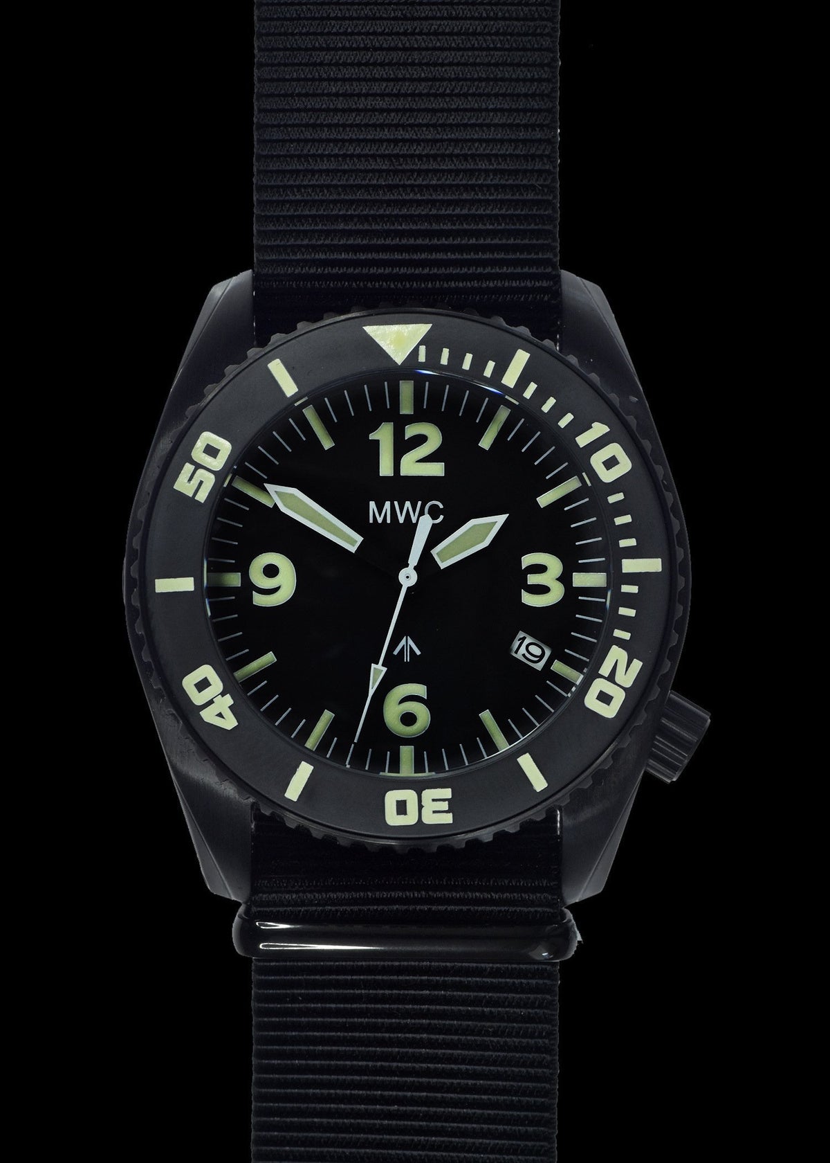 MWC Divers Watch - Depthmaster, 100atm / 3,280ft / 1000m Water Resistant Military Divers Watch, PVD Stainless Steel Case, Helium Valve (Quartz)