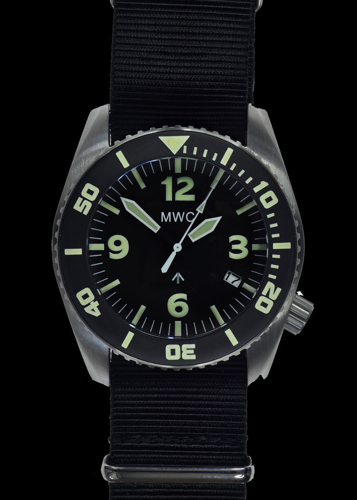MWC Divers Watch - Depthmaster, 100atm / 3,280ft / 1000m Water Resistant Military Divers Watch, Stainless Steel Case, Helium Valve (Quartz)