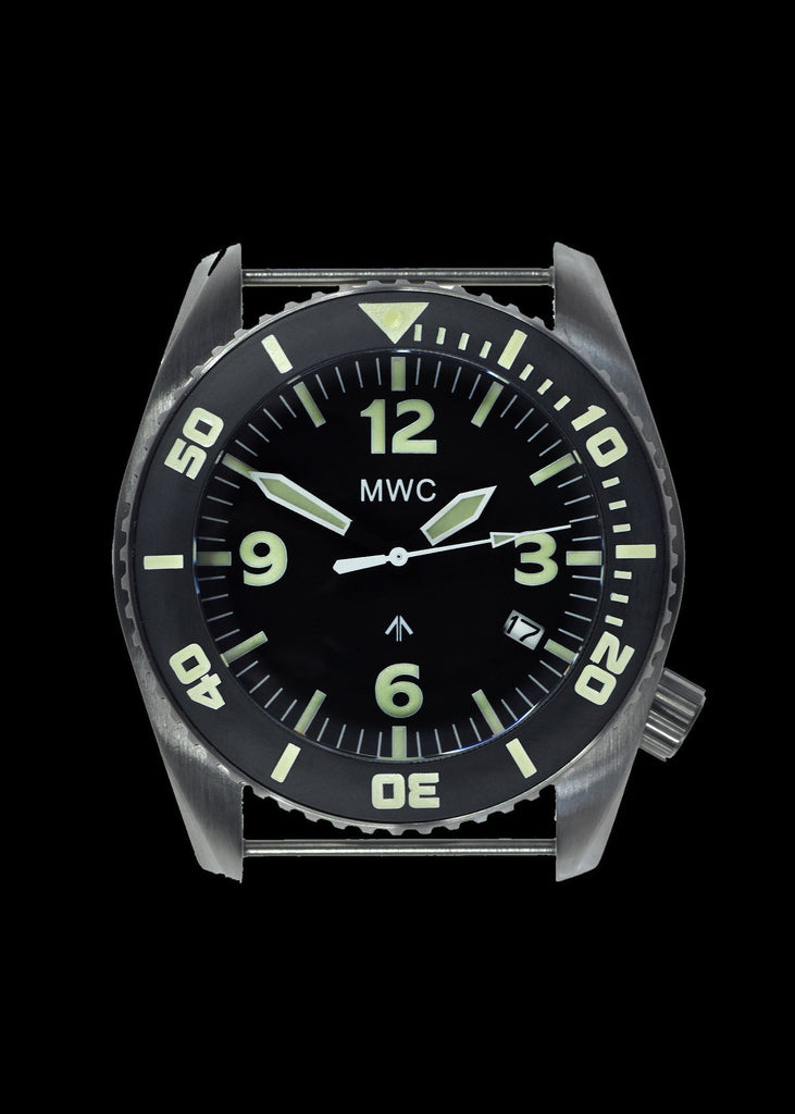 MWC Divers Watch - Depthmaster, 100atm / 3,280ft / 1000m Water Resistant Military Divers Watch, Stainless Steel Case, Helium Valve (Quartz)