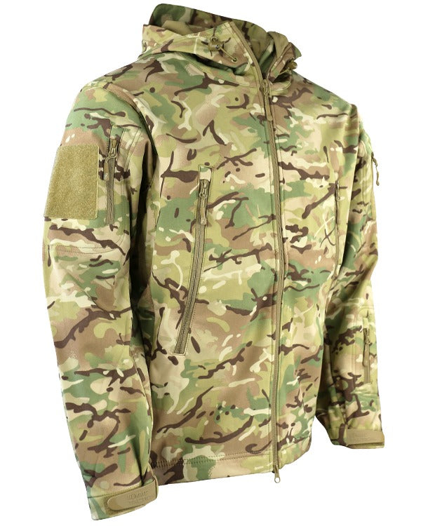Kombat UK - Patriot Tactical Softshell Shark Skin Jacket - Hooded