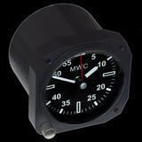 MWC Clock - Limited Edition - Replica Cockpit, Matt Black Finish - Desk Clock
