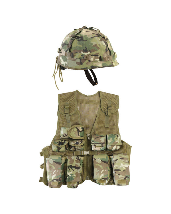 Kids Assault Vest & Helmet Set - BTP