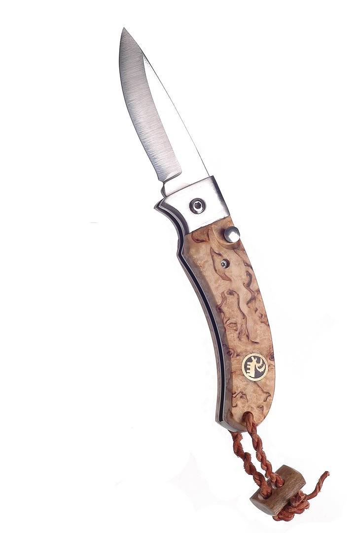 Karesuando Kniven - Nallo 6.5cm folding knife - Natural
