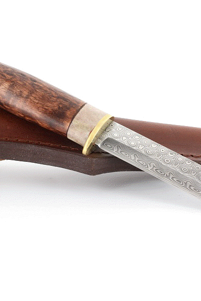 Karesuando Kniven - 8.3cm Beaver Damascus