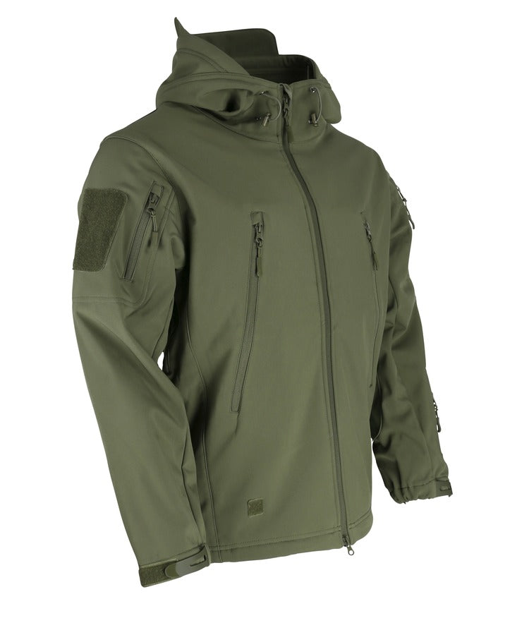 Kombat UK - Patriot Tactical Softshell Shark Skin Jacket - Hooded
