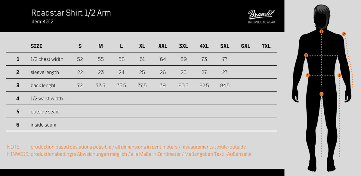 Brandit - Roadstar Shirt - Short 1/2 Sleeve