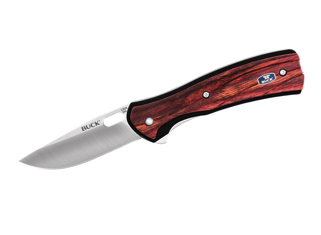 Buck - Vantage Large Knife - DymaLux Red Wood