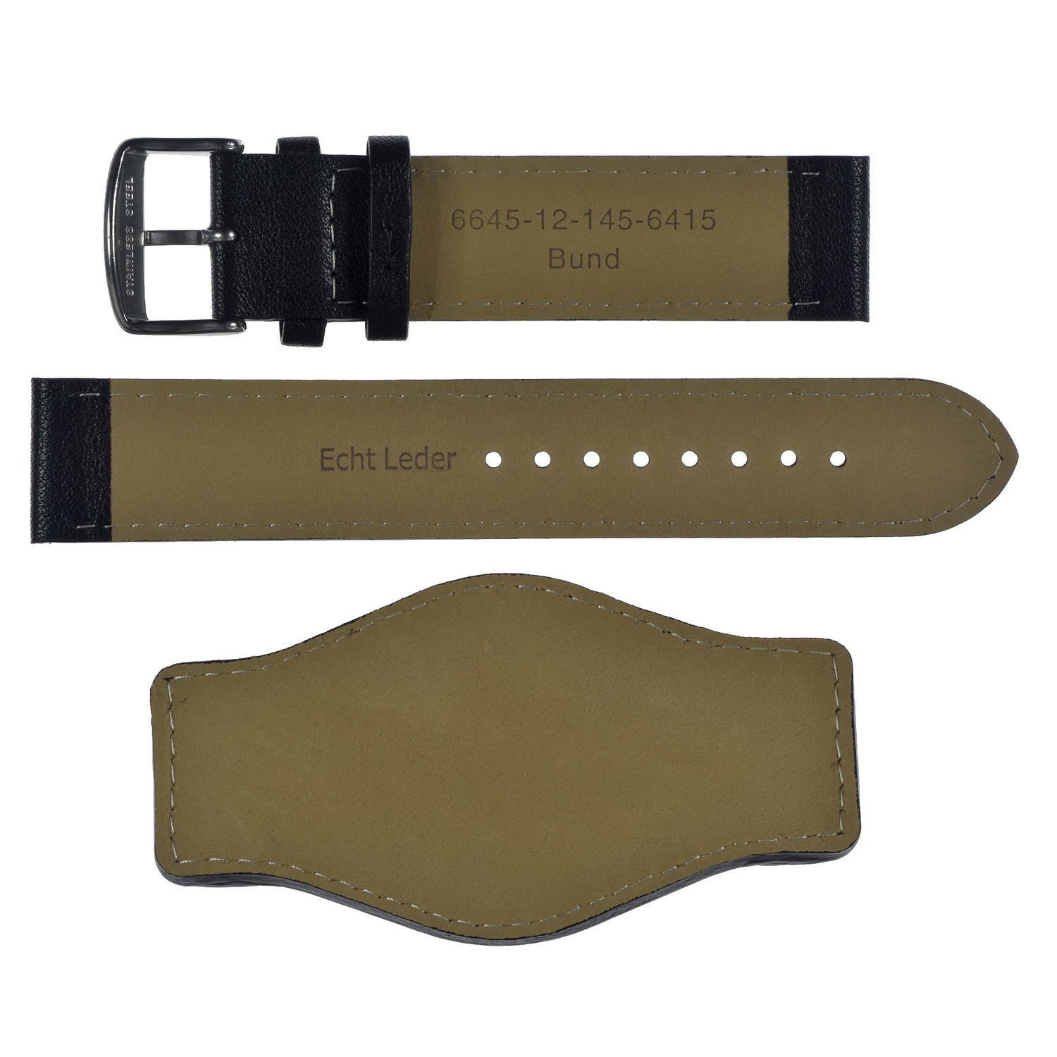 MWC Watch Strap - 20mm - German Luftwaffe / Bund Aviators Leather